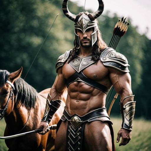 Muscular Centaur Cosplay with Archery Focus