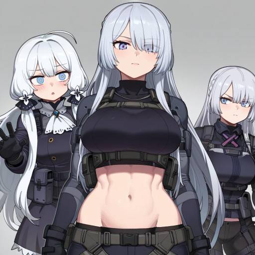 Illustration of Ak-15 (girls' frontline), girls' frontline in the style of Difman