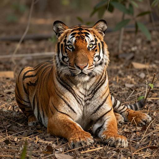 Majestic Bengal Tiger in Forest