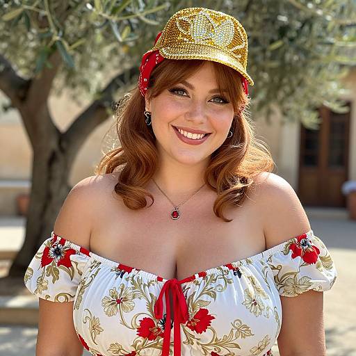 Vibrant Mamma Mia Costume Portrait