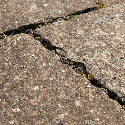 Macro Stone Ground Texture with Lichen