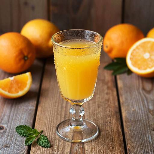 Elegant Beverage with Citrus and Herbs
