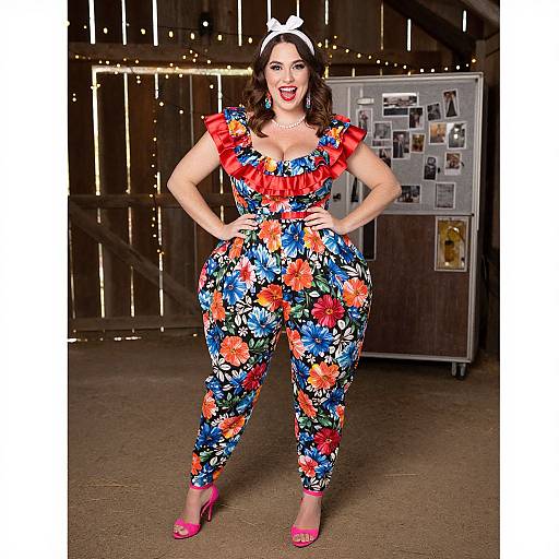Colorful Quirky Bachelorette Jumpsuit