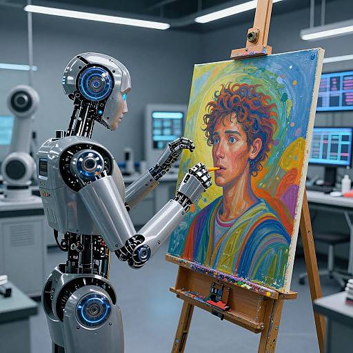 Robotic Painter Blending Emotion and Precision