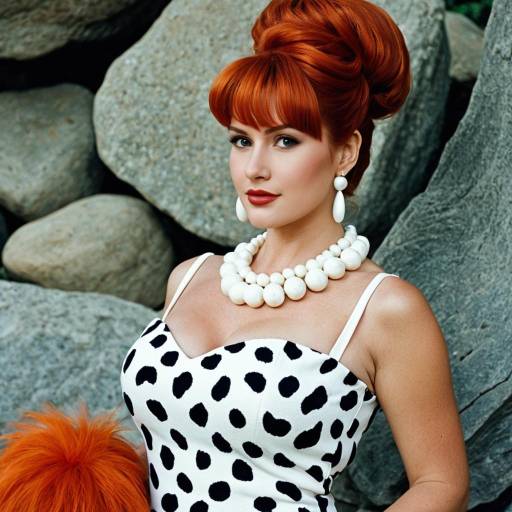 Elegant Wilma Flintstone Costume Cosplay