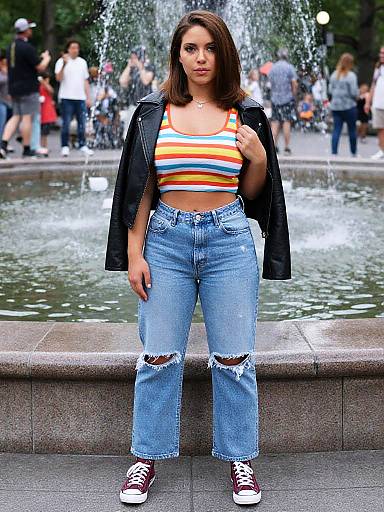 Streetwear Hourglass Woman by Waterfall