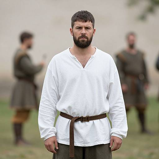 Medieval Peasant Man in Outdoors