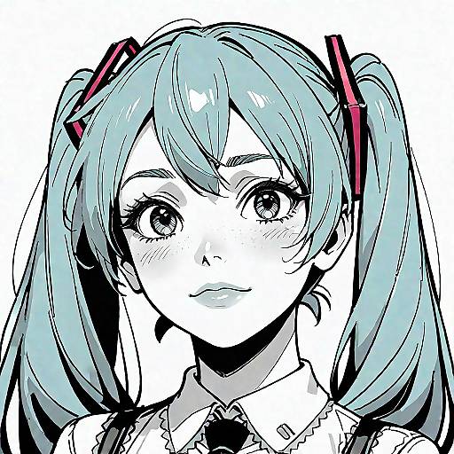Monochrome Hatsune Miku Scores Screenshots