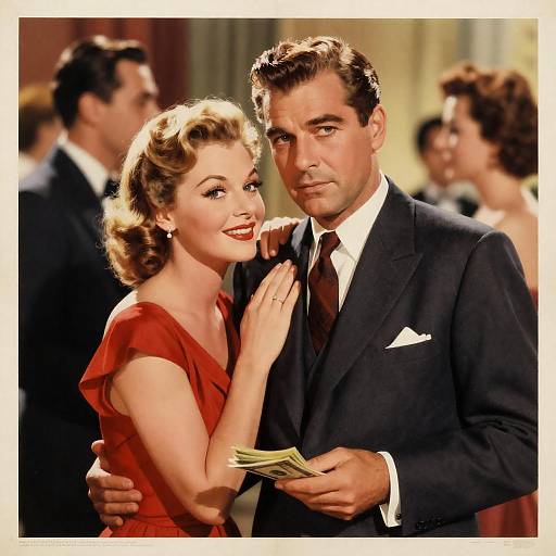 Classic Vintage Movie Poster Illustration