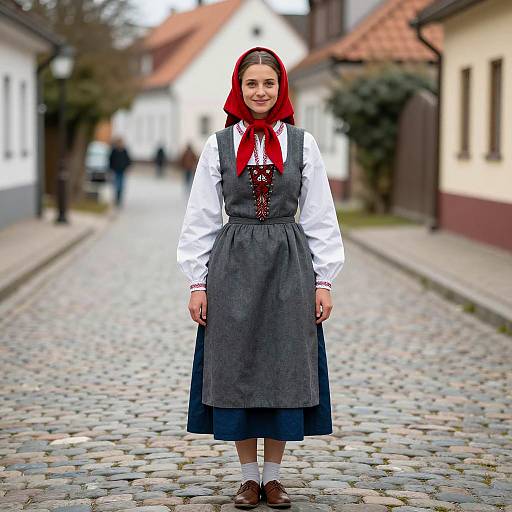 Frau Farbissina in Winter Village Attire