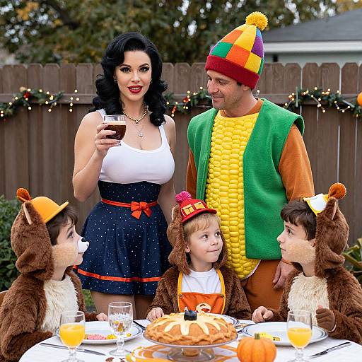 Festive Thanksgiving Backyard Party