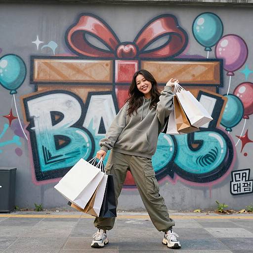 Saffron Turquoise Graffiti Dance Ad