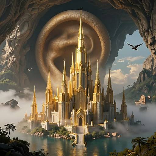 Golden Castle Within Enchanted Ear