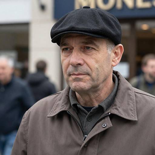 Candid Portrait of a Middle-Aged Man