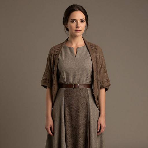 Woman Rey in Brown Dress