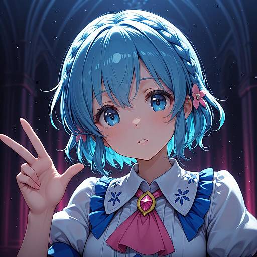 Illustration of Dorothy west, pretty series in the style of Kuurunaitsu