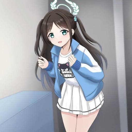 Illustration of Airi (band) (blue archive), blue archive in the style of Fuuma nagi