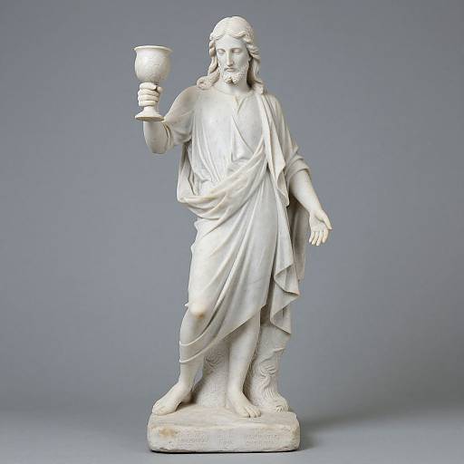 Neo-Victorian Roman Jesus Statue