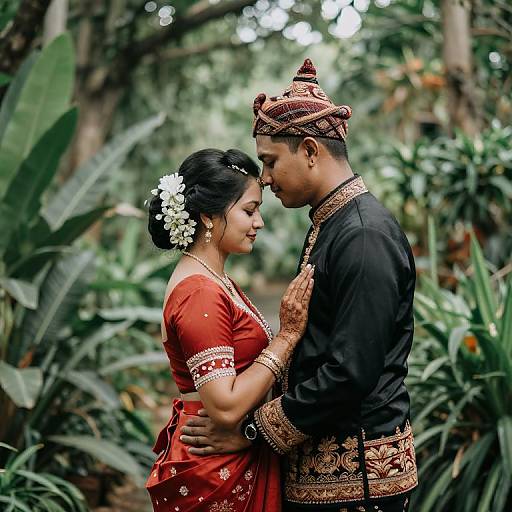 Traditional Wedding Portrait in Nature