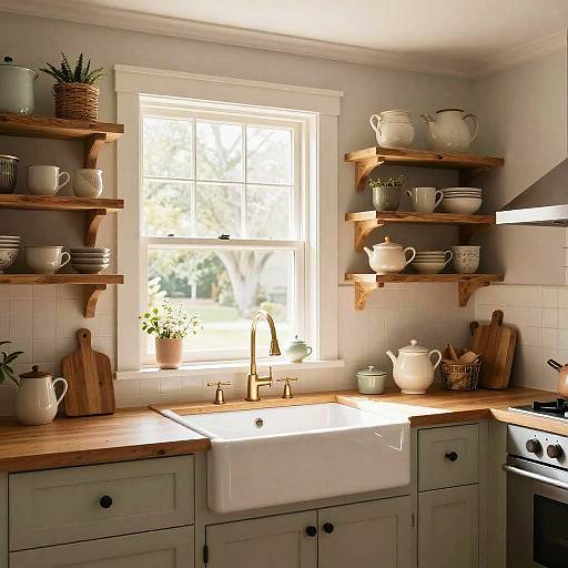 Cozy Rustic Farmhouse Kitchen Corner