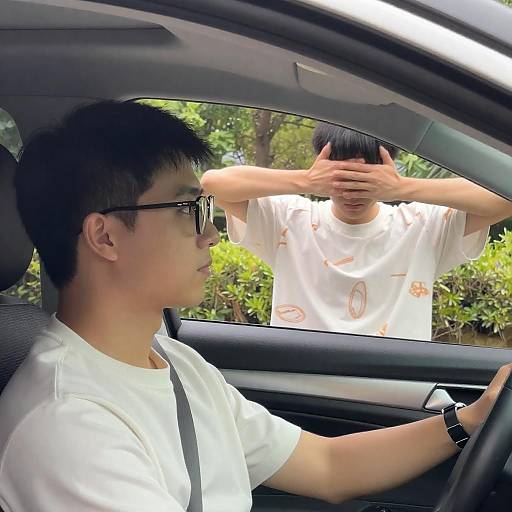 Captivating Car Interior with Nature Background