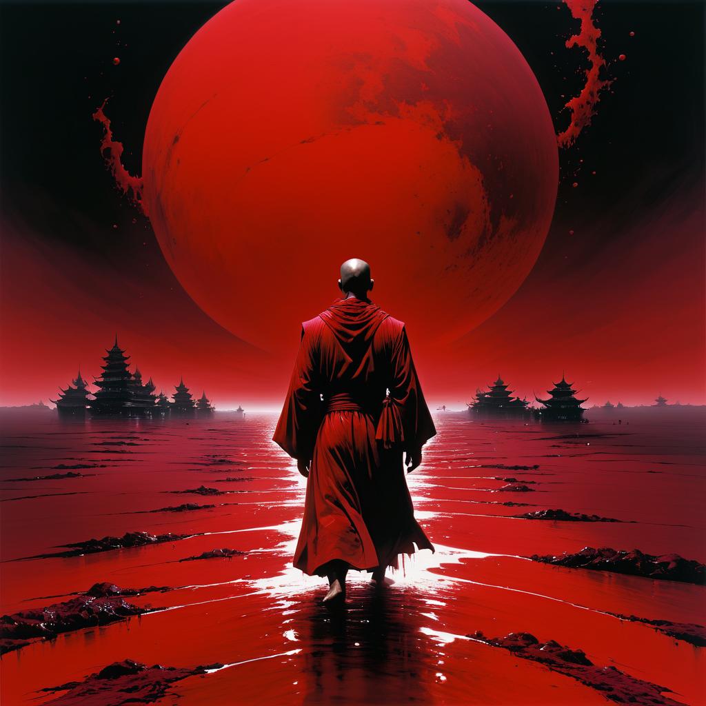 Monk in Crimson Sea of Corpses