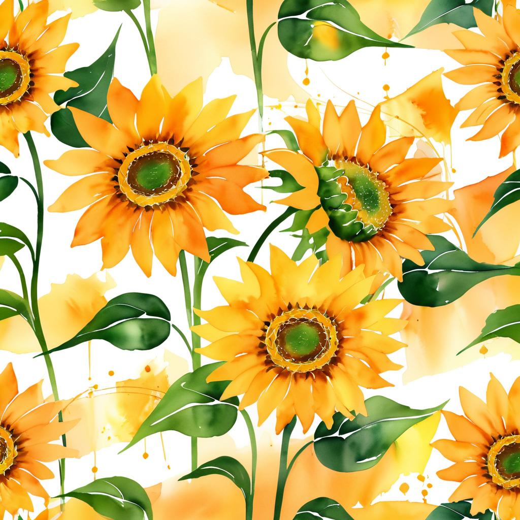 Elegant Sunflower in Sunset Hues