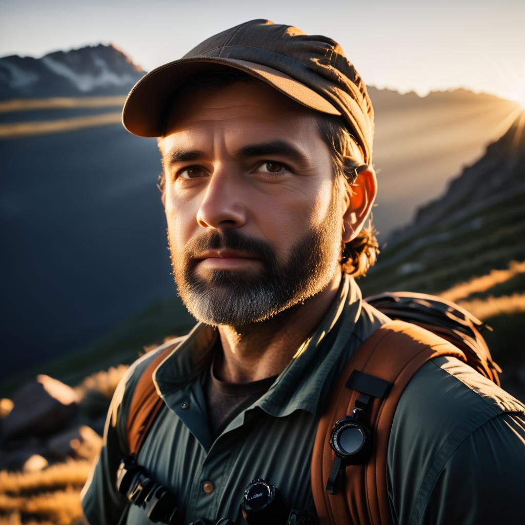 Cinematic Portrait of a Rugged Guide