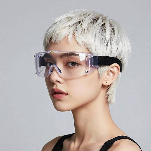 Baroque Biopunk Woman with VR Visor