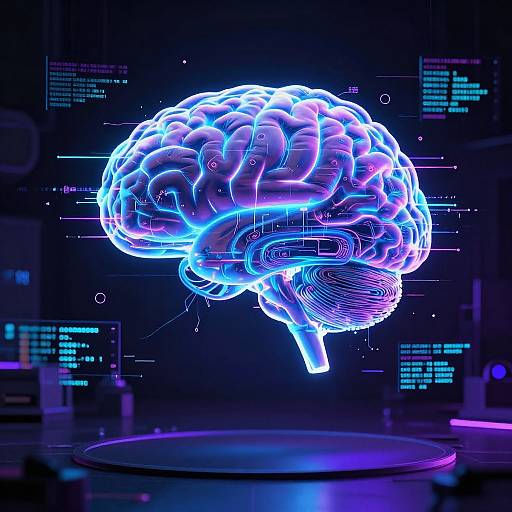 Glitching Holographic Brain AI