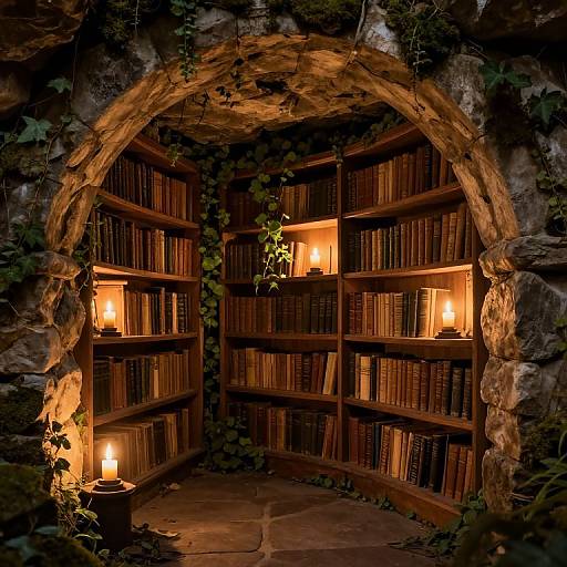 Ancient Subterranean Library Ambiance