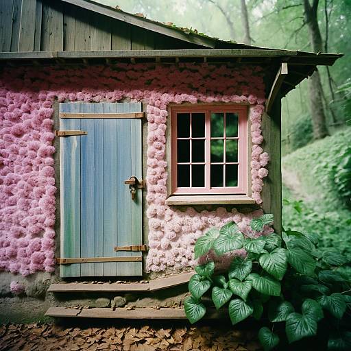 Flowing Wash: Pink Rifle in Cabin