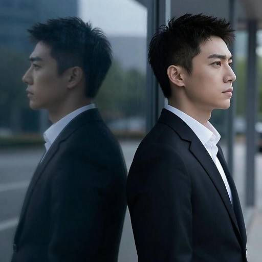 Moody Portrait of a Handsome Man