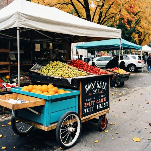 Autumn Market with Trash Polka Art