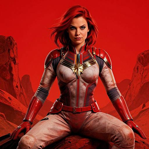 Ultra-Realistic Martian Miss Marvel