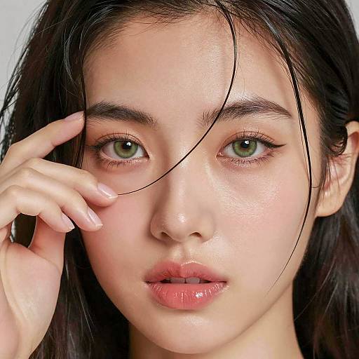 Close-Up Portrait of a Fair-Skinned Woman