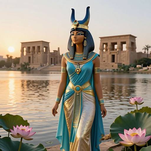 Isis by the Nile at Dawn
