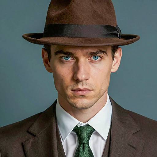 Photorealistic Male Gangster Portrait