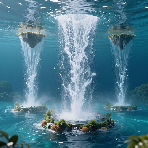 Gravity-Defying Waterfalls in Air