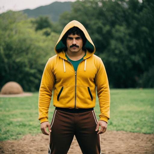 Realistic Nacho Libre Inspired Male Portrait