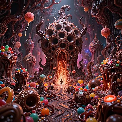 Nightmarish Candy-Land with Trypophobia