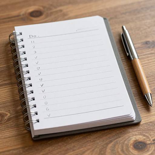 Hyperrealistic Notebook with To-Do List