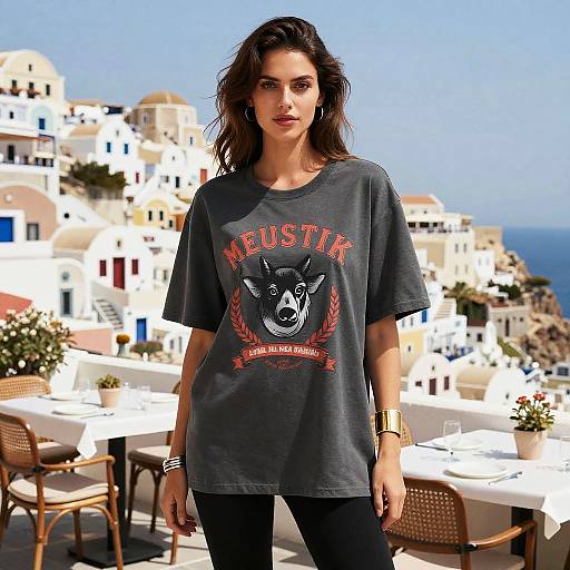 Petite Woman in Urban Casual Style