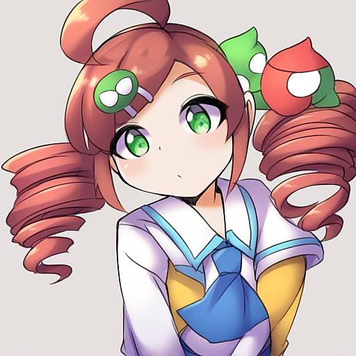 Illustration of Andou ringo, puyopuyo in the style of Fun bo
