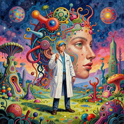 Biotech Haven: Futuristic Genetic Engineer