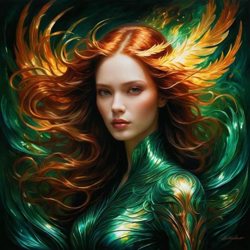 Iridescent Phoenix of Rebirth Energy Iridescent Phoenix of Rebirth Energy