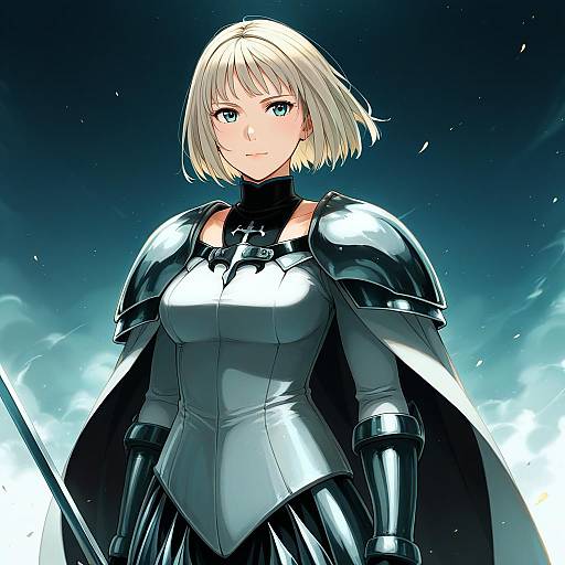 Illustration of Clare (claymore), claymore (series) in the style of Weidashming
