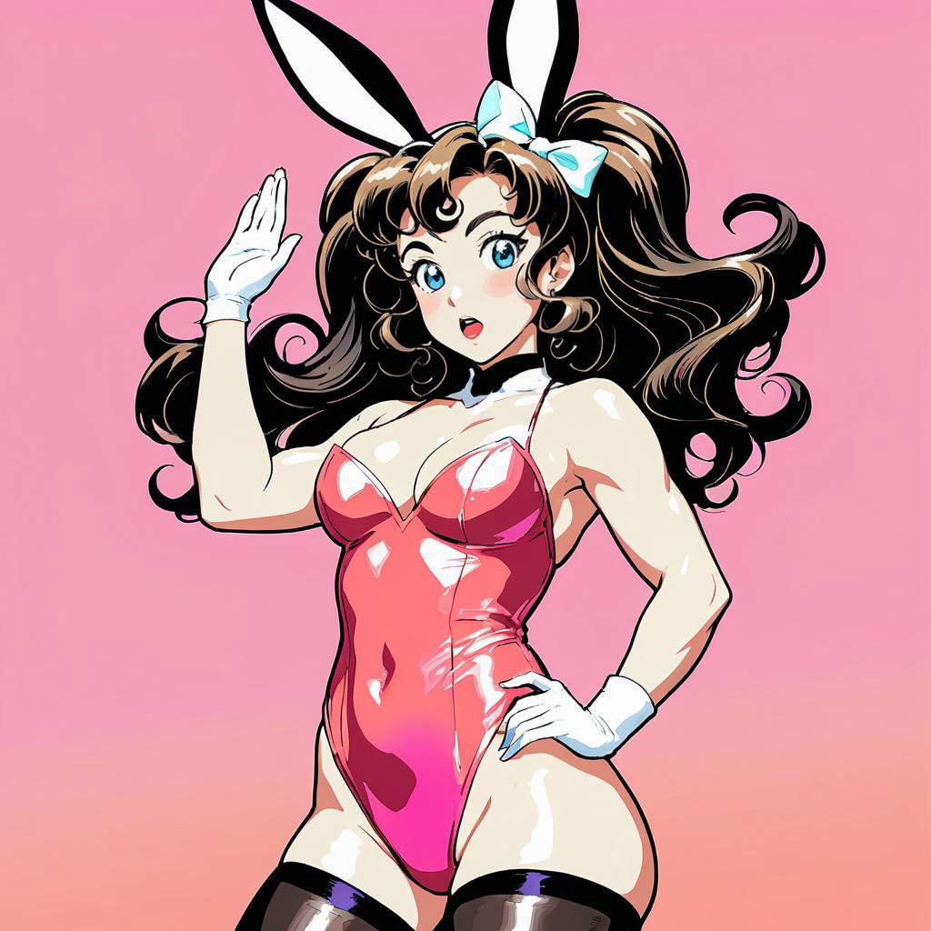 Retro Bunny Girl Cosplay Surprise