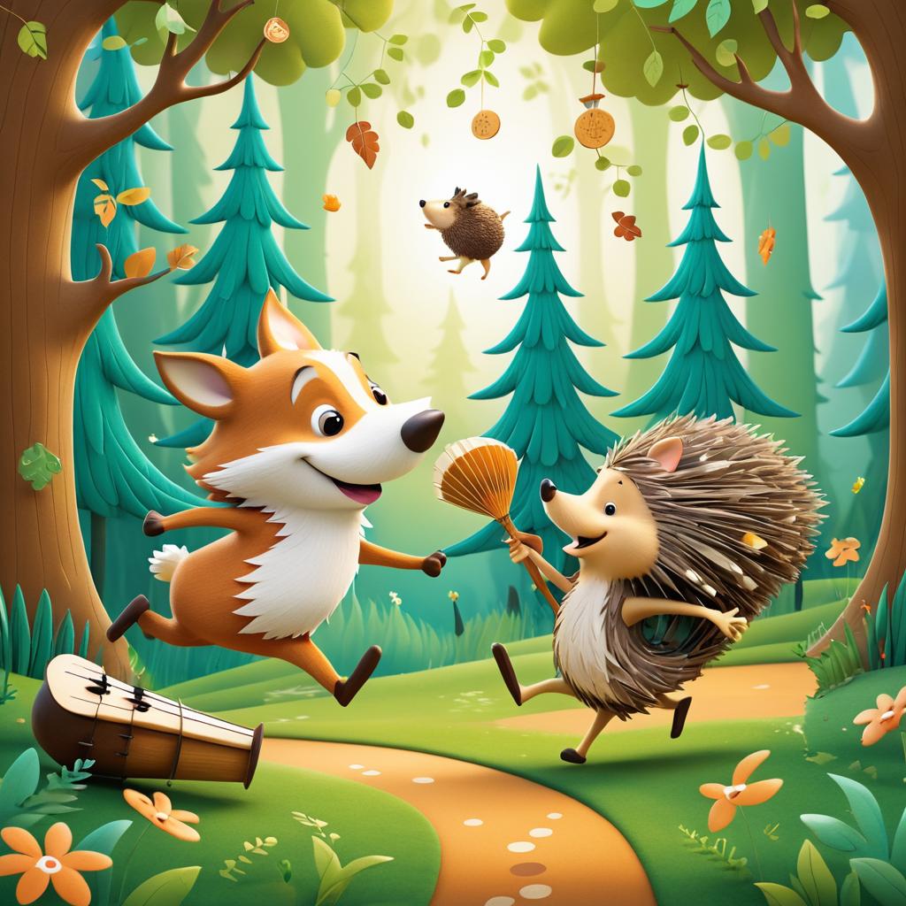 Whimsical Animals in Musical Forest Adventure