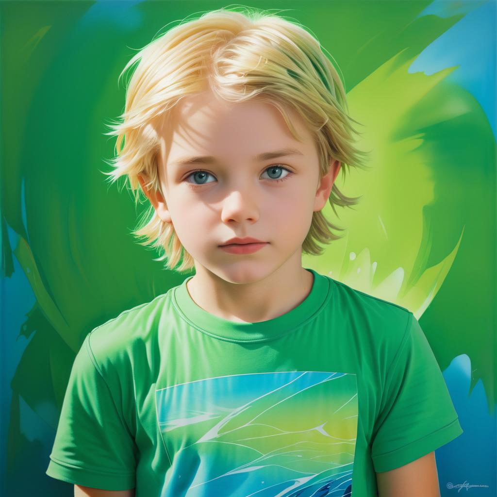 Vibrant Portrait of a Young Boy